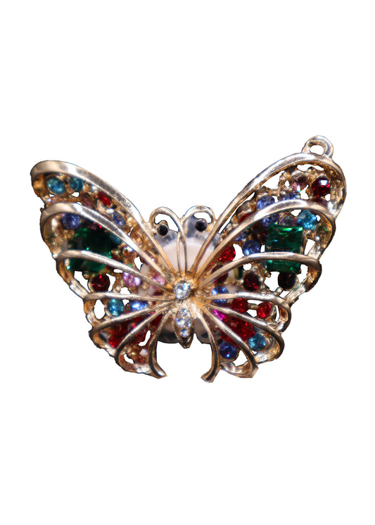 Caged Butterfly Rhinestone Writing Pen