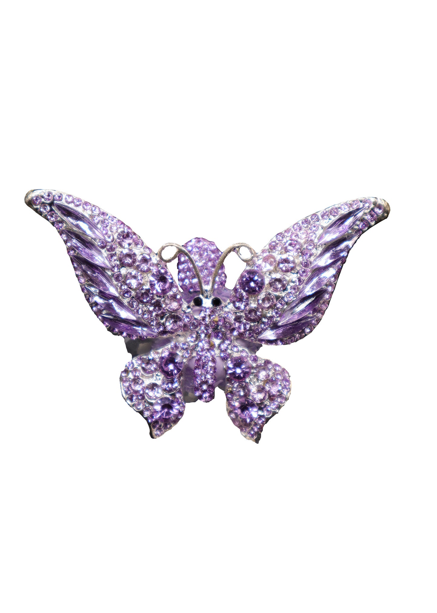 Purple Butterfly Rhinestone Writing Pen