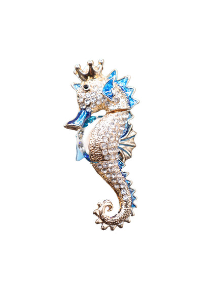 King Seahorse Rhinestone Writing Pen