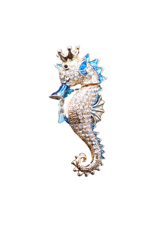 King Seahorse Rhinestone Writing Pen