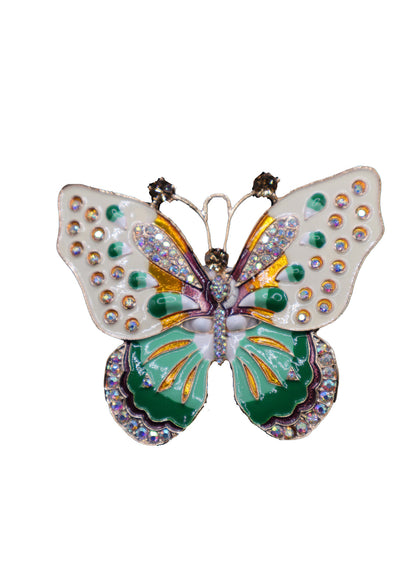 Green Butterfly Rhinestone Writing Pen